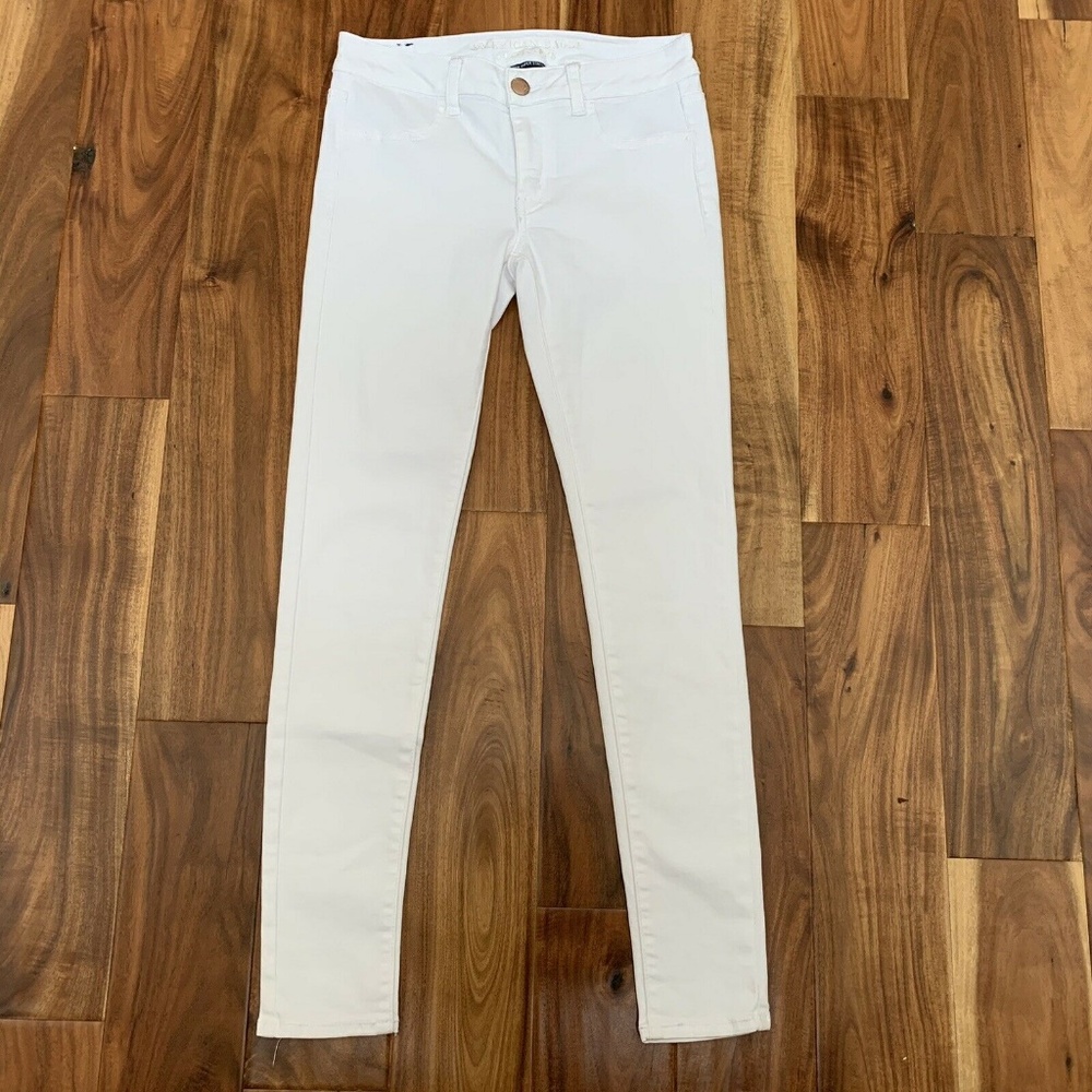 American Eagle White Jegging Skinny Jeans